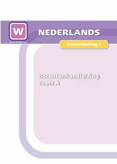 1F Zinsontleding 2 - Toets versie A - Docentenhandleiding