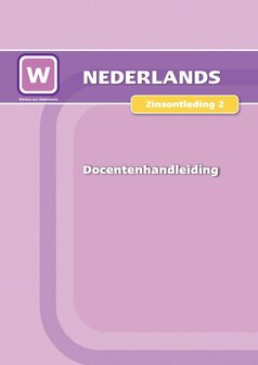 1F Zinsontleding 2  - Docentenhandleiding (Wire-O)