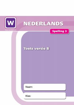 1P Spelling 3 - Toets versie B - Leerlingmateriaal