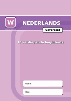 Begintoets 1F GEVORDERD - Leerlingmateriaal 