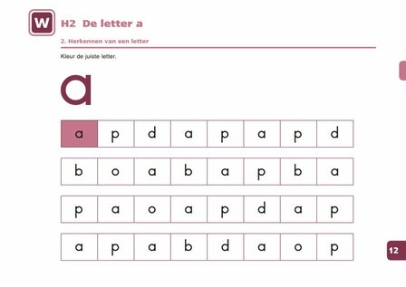 1A Letters leren 2 &ndash; Lesmateriaal (wire-O)