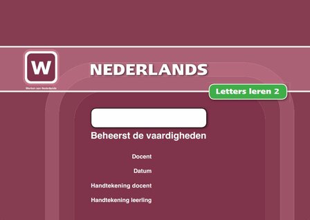 1A Letters leren 2 &ndash; Certificaat