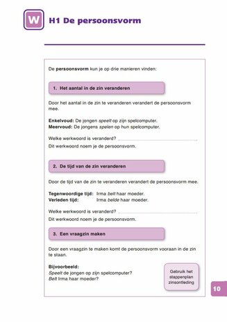 1F Zinsontleding 1 - Lesmateriaal (Wire-O)