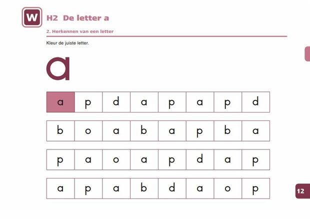 1A Letters leren 2 – Lesmateriaal (wire-O)