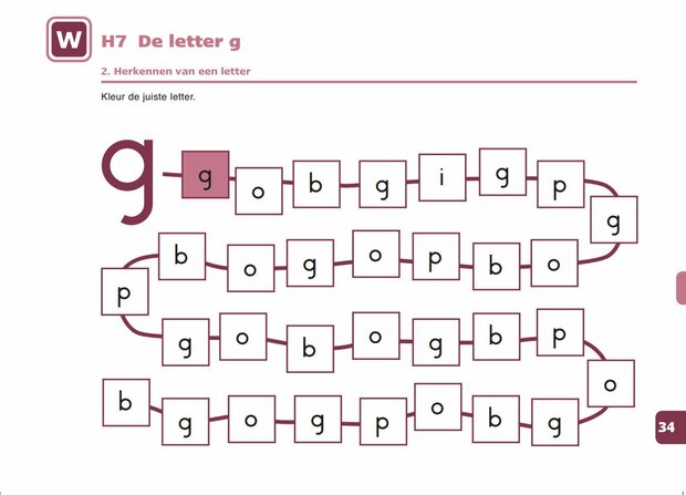 1A Letters leren 3 – Lesmateriaal (wire-O)